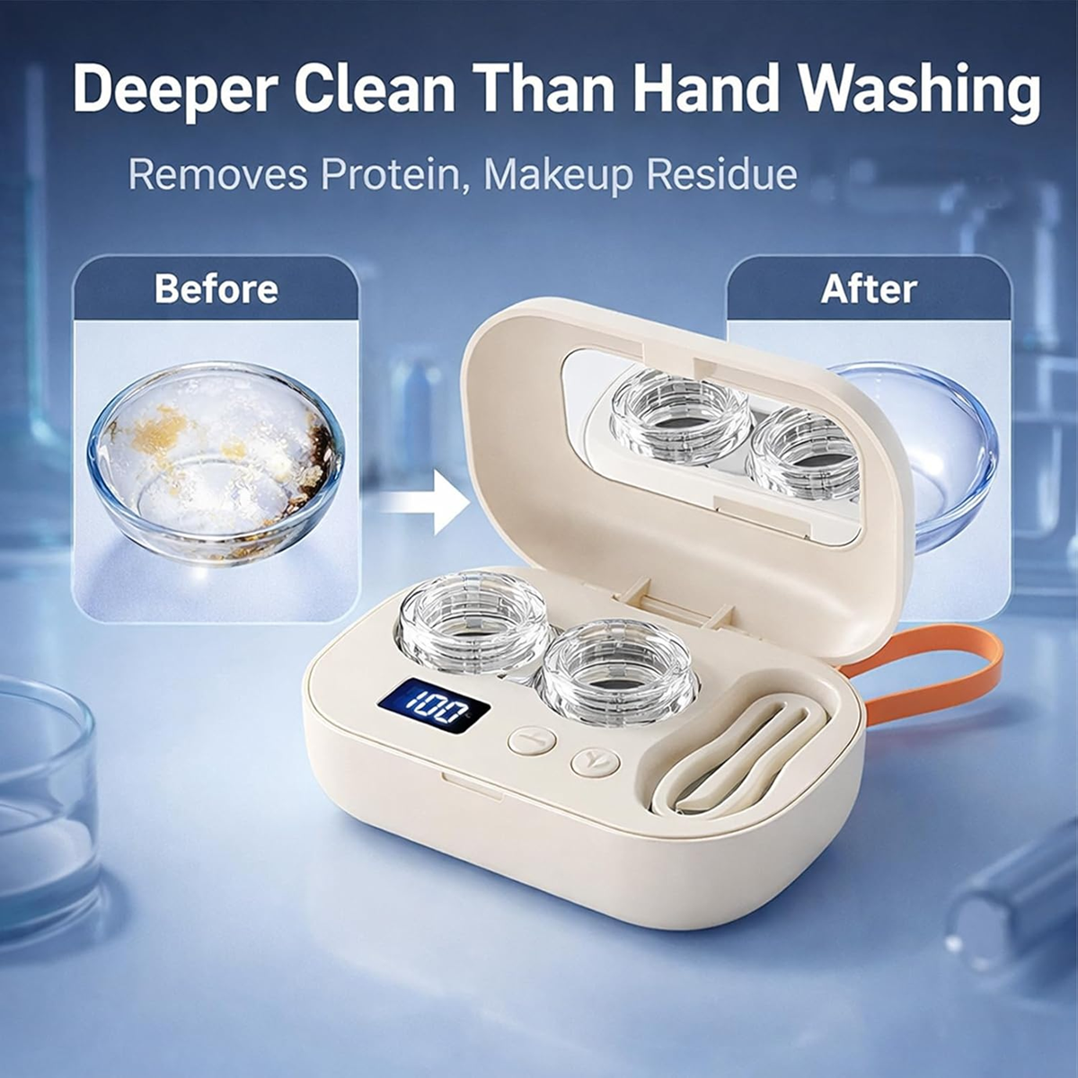 Ultrasonic Contact Lens Cleaner