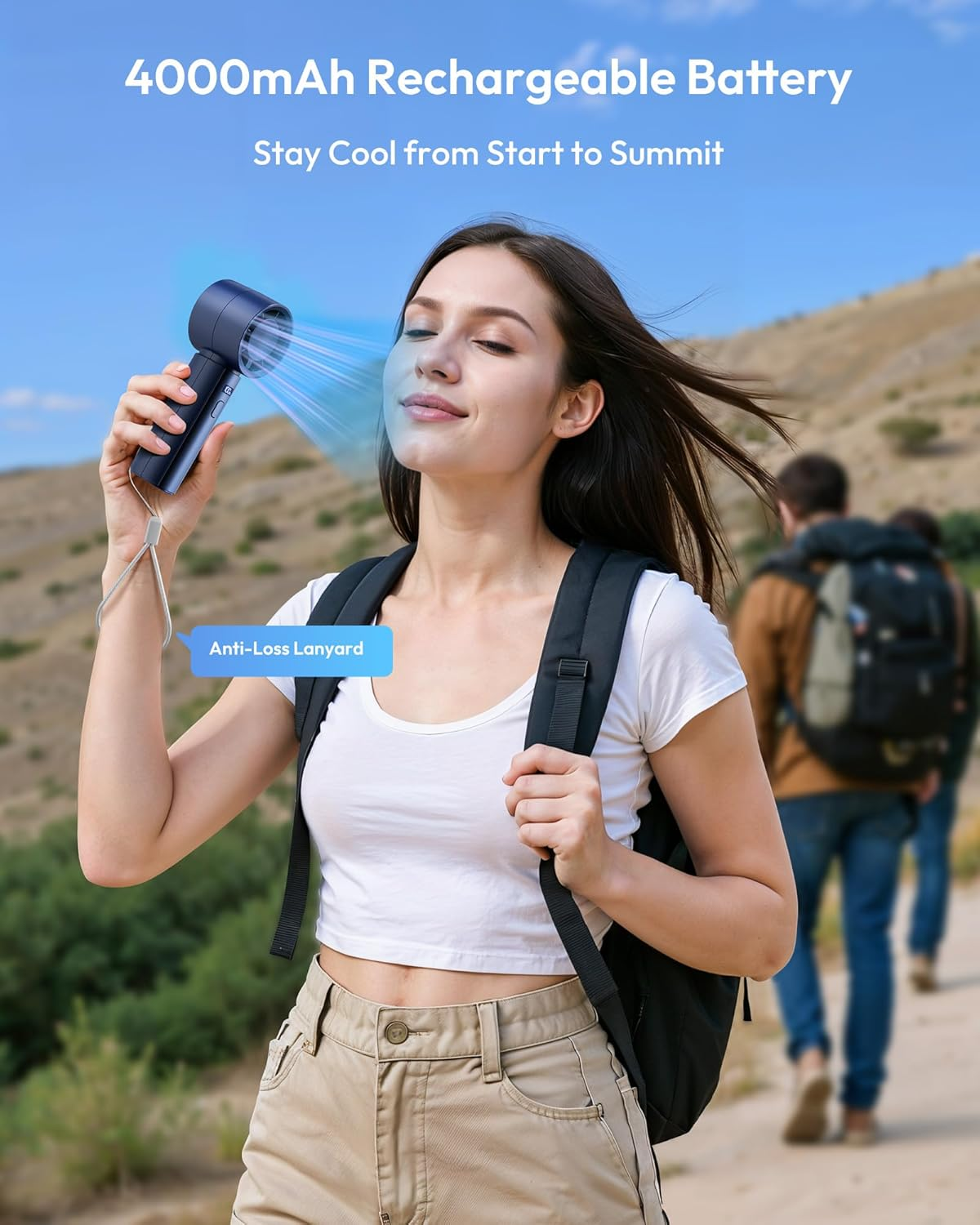 RECHARGEABLE TURBO HANDHELD FAN