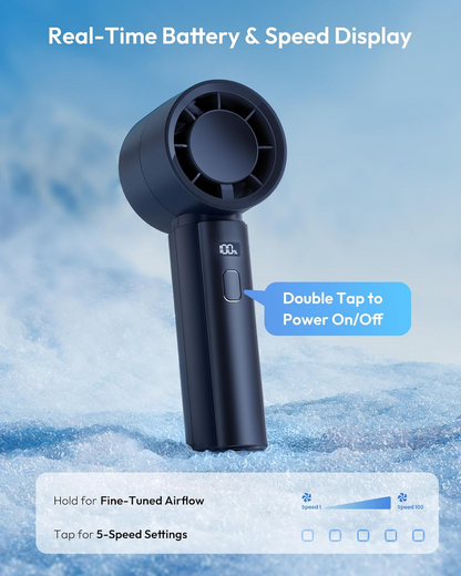 RECHARGEABLE TURBO HANDHELD FAN
