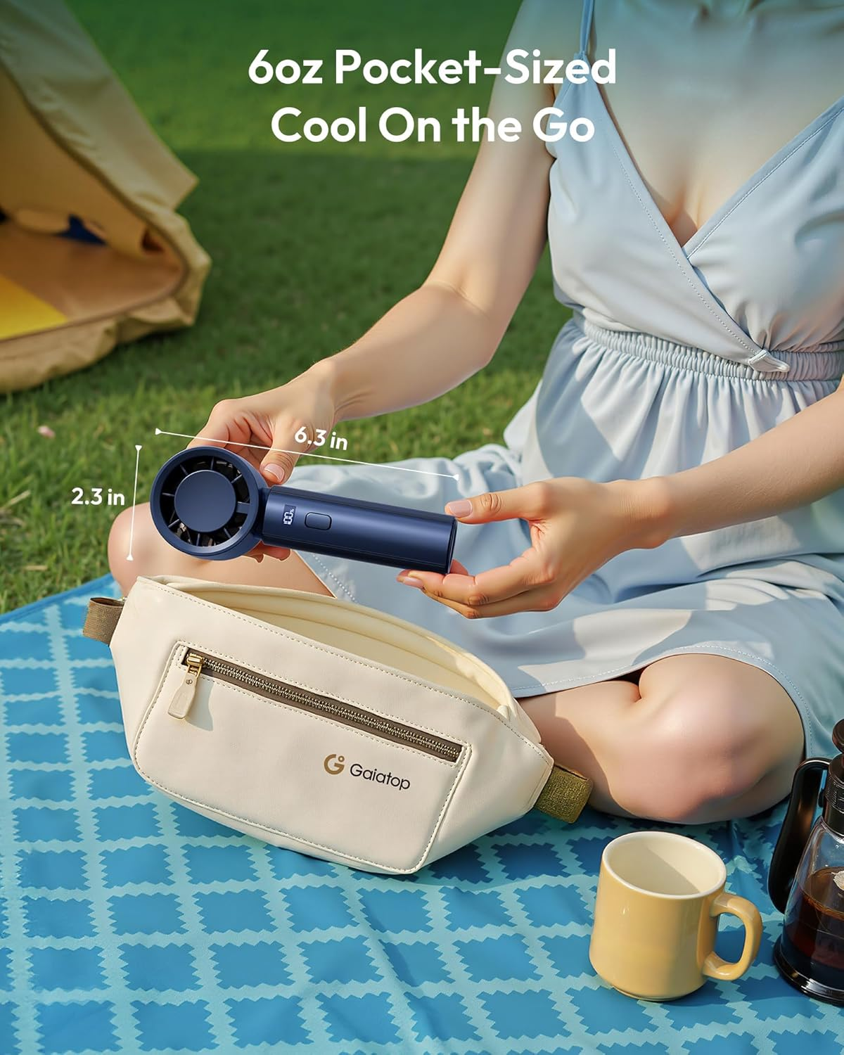 RECHARGEABLE TURBO HANDHELD FAN